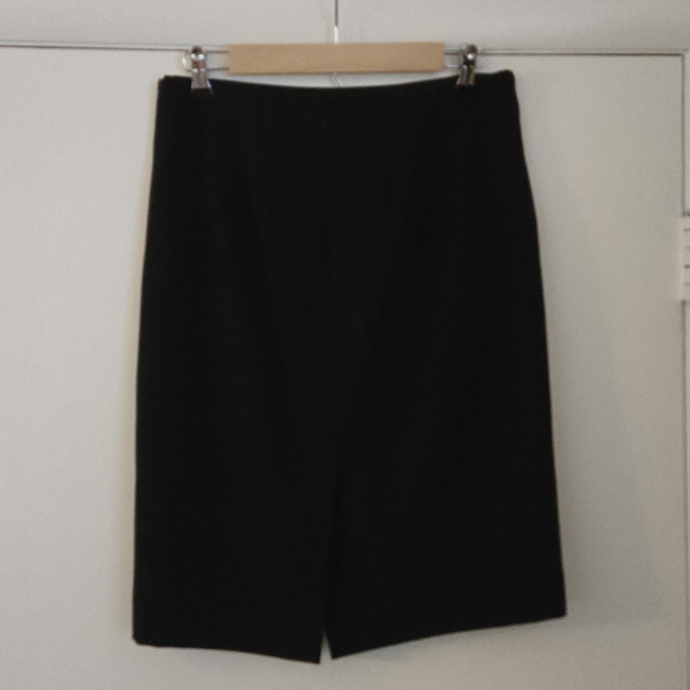Calvin Klein Basic Black Suiting Pencil Skirt Size 6 - Picture 2 of 5